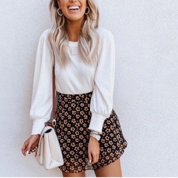 Madewell Sweaters - NWT Madewell Cream Cozy Ribbed Long Sleeve Top